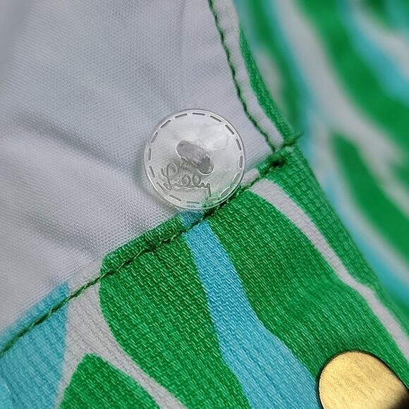 Lilly Pulitzer Women's The Chipper Short in Green Blue White Size 0 ALTERED FLAW - Picture 13 of 13